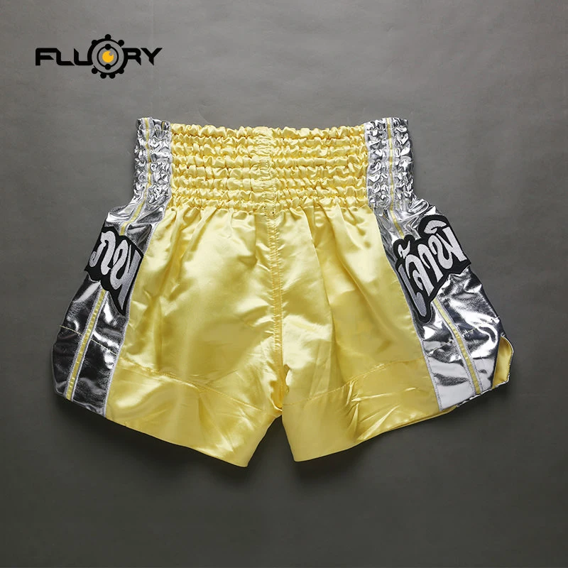 Женские и мужские шорты Fluory muay thai вышитые патчи штаны/плавки для кикбоксинга mma |