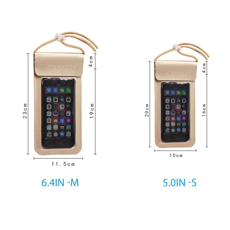 Водонепроницаемый чехол для телефона с сенсорным экраном сумка сухого дайвинга