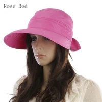 summer fashion korean style bowknot big visor cap color matching beach sun hat