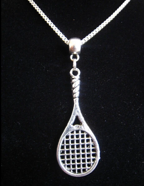 10 шт. модные ювелирные изделия винтажные Подвески в виде ракетки для тенниса