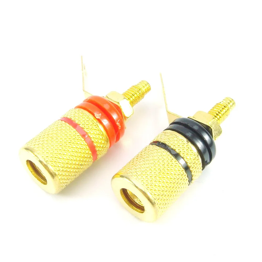 Чистый Медь зажимный винт для громкоговорителей Мощность разъем усилителя