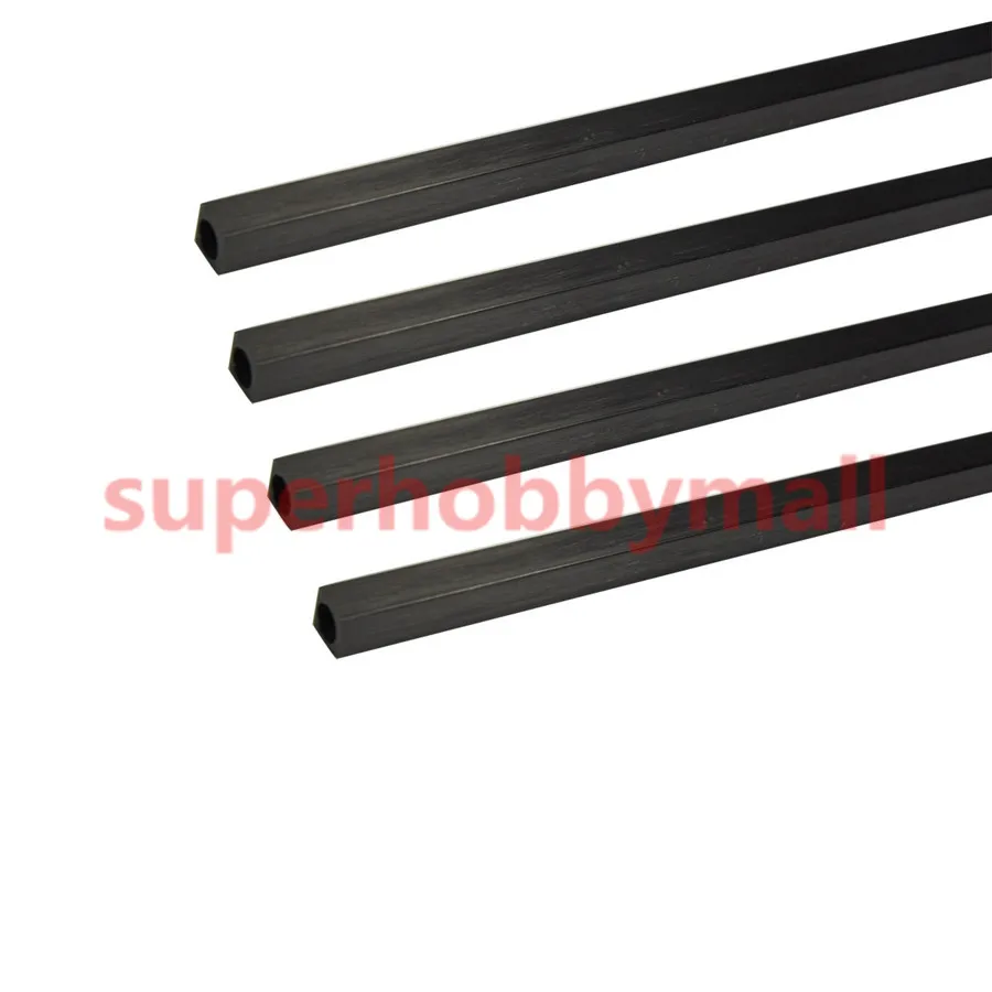 2 шт. квадратные трубки из углеродного волокна диаметром 10 мм и внутренним 500