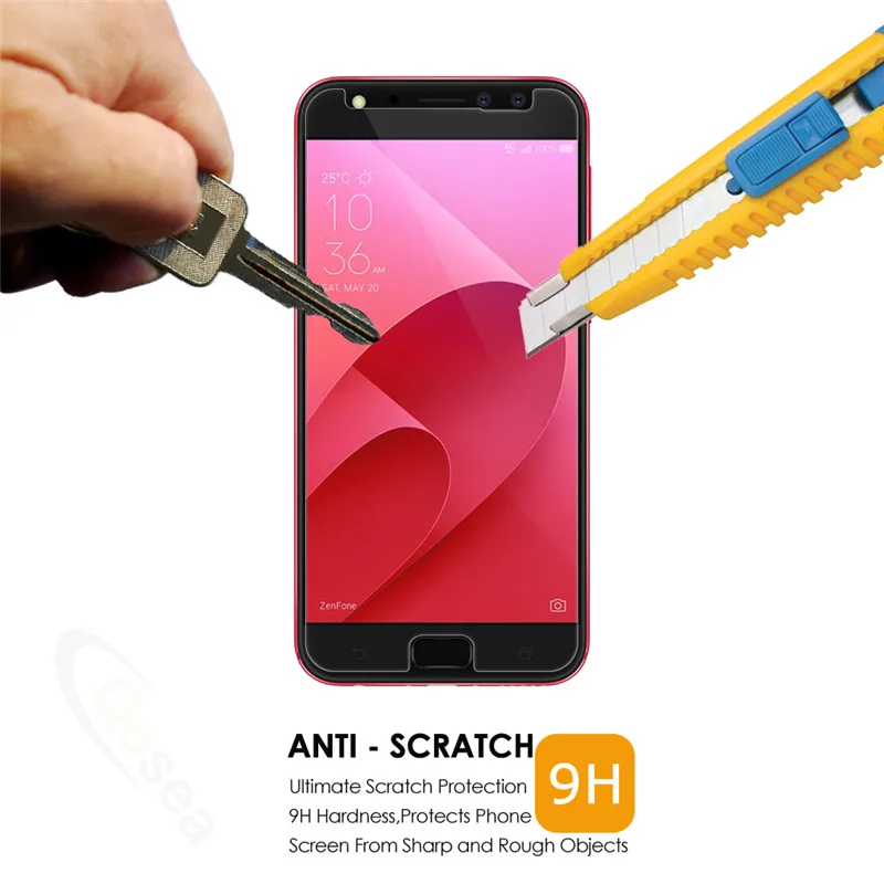 Qosea For Asus Zenfone 4 Selfie Pro ZD552KL Tempered Glass 9H Ultra-thin Clear Protective Film Screen Protector | Мобильные телефоны