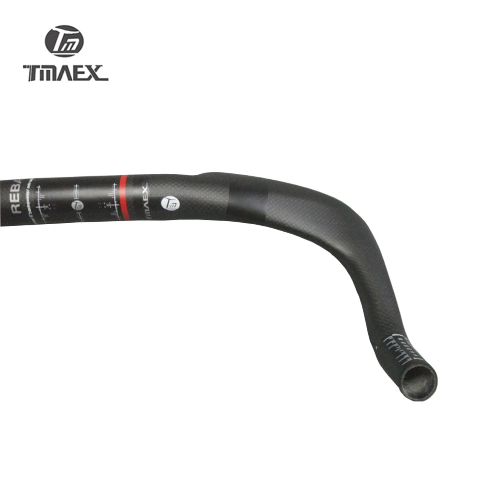 Руль TMAEX 3k карбоновый для дорожного велосипеда 380/400/420/440 мм | Спорт и развлечения