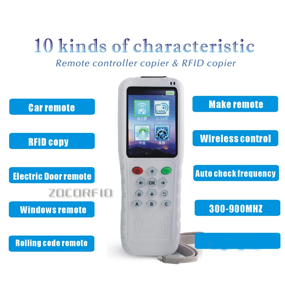 Новейший RFID Копир и 300-900 МГц фиксированный/прокатный автоматический удаленный копир/удаленный Дубликатор