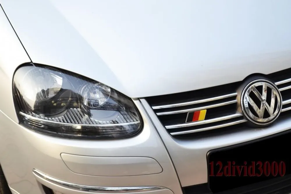 Немецкий флаг эмлема на передней решетке подходит MK7 MK6 GOLF 7 CC Jetta SCIROCCO Polo Tiguan