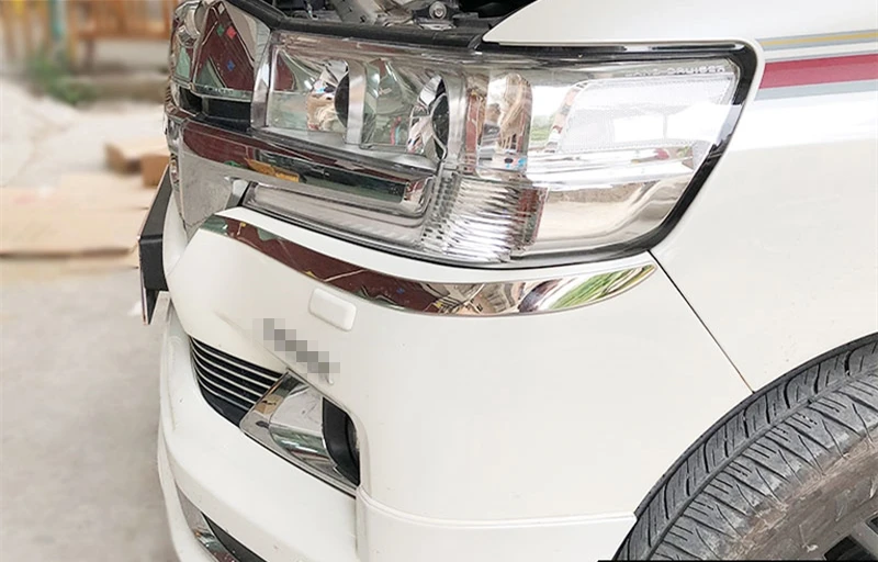 Для TOYTA LAND CRUISER LC200 2016 2018 фары для бровей Веки аксессуары передняя фара брови
