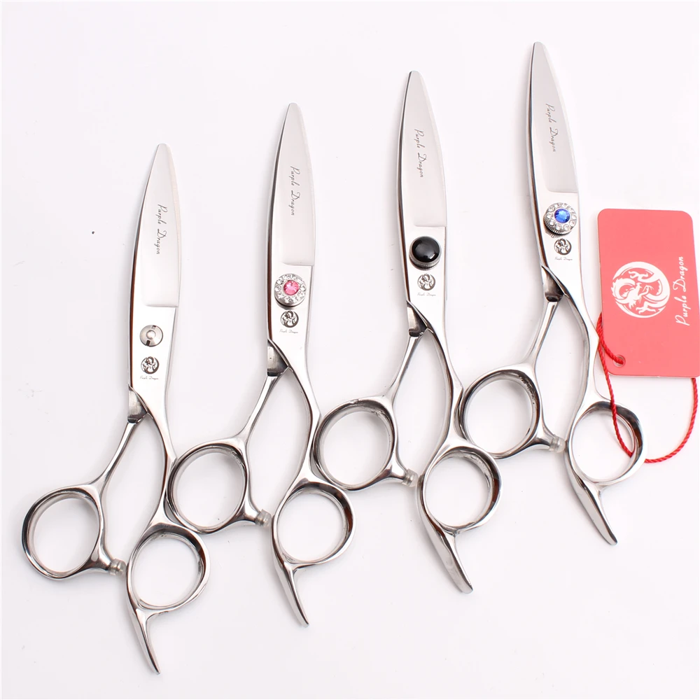 6&quot 17cm Japan 440C Purple Dragon Scissors For A Hairstyle Cutting Shears Willow Leaf -D Professional Hairdressing Z1022 | Красота и