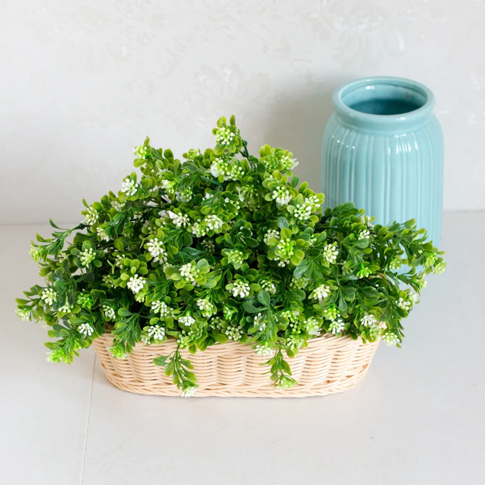 7 филиалов Искусственный пластик зеленый завод Моделирование Букет Милана