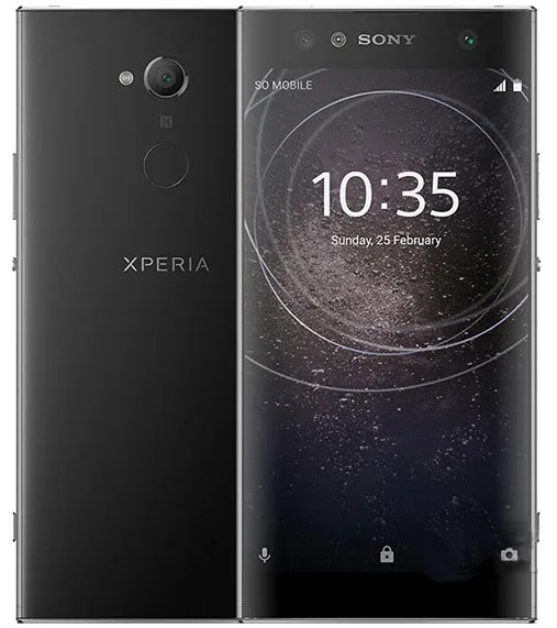 Черный Разблокированный смартфон Sony Xperia XA2 Ultra 4G LTE Android Octa Core RAM 4 Гб ROM 32 Гб 6,0 дюйма 23 МП камера мобильный телефон - Цвет: Черный