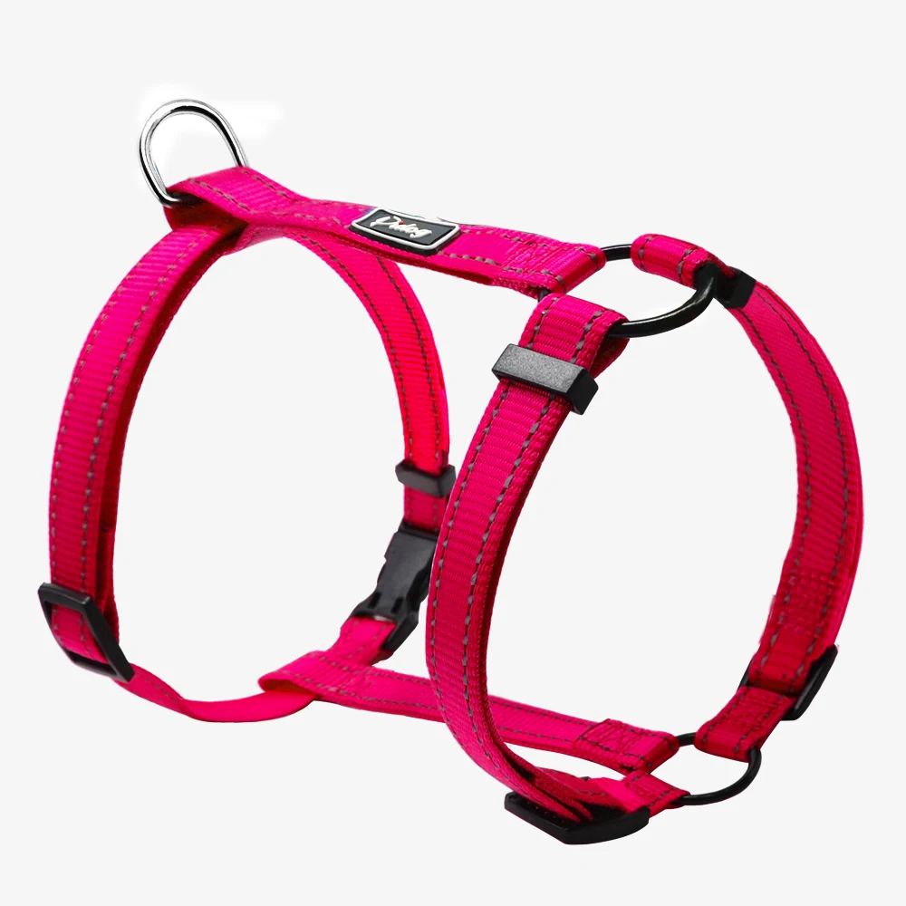 Hot Pink Светоотражающий нейлоновый жгут для собак безопасность домашних животных ночью жгуты Регулируемый жилет 3 размера s m l для маленьких средние и большие собаки немецкий Shepard - Цвет: Hot Pink