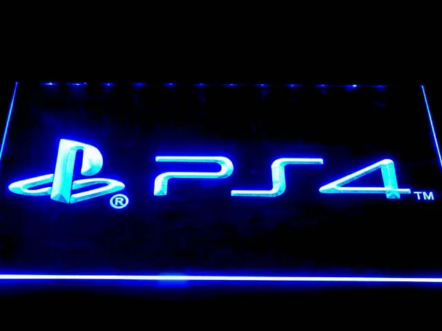 E174 Playstation 4 PS4 светодиодные неоновые световые вывески с переключателем ВКЛ./ВЫКЛ. 20