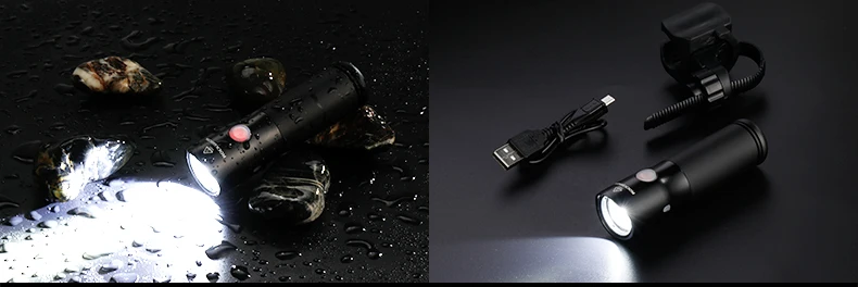 ROCKBROS USB Перезаряжаемые светильник 700 люмен MTB велосипед светильник Мощность Bank флэш-светильник Водонепроницаемый Аксессуары для велосипеда с 5 режимами