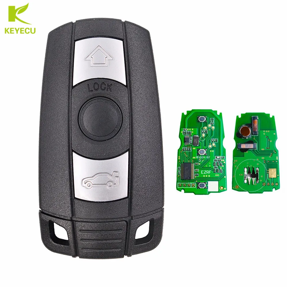 KEYECU 2 шт Интеллектуальный Smart Key 3 кнопки 315 МГц (без ключа-запись) для BMW 3/5 CAS3 серии X5