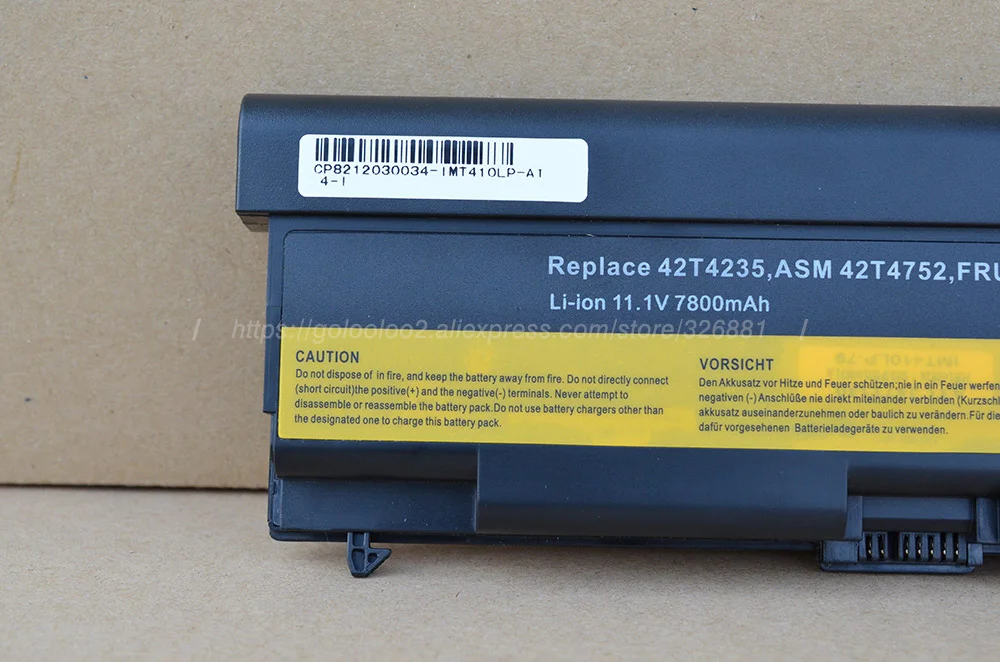 Golooloo 6600 мА/ч, Батарея для lenovo thinkpad T410 T420 T430 T530i SL430 W520 45N1006 45N1007