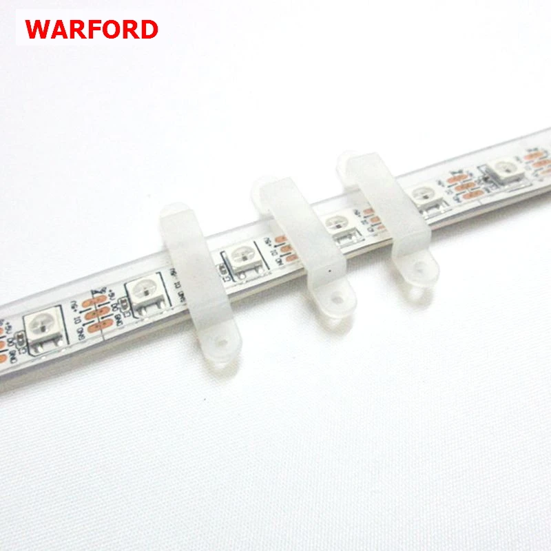 1000 pcs 8mm/10mm/12mm Silicon Clip LED chip connector With 2000pcs for Fixing WS2812B/ WS2811 /LPD6803/3528/5050/ Strip | Лампы и