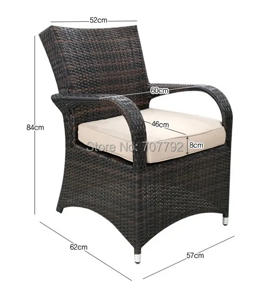 Уличная плетеная мебель для патио новый набор столовых приборов из смолы с 4