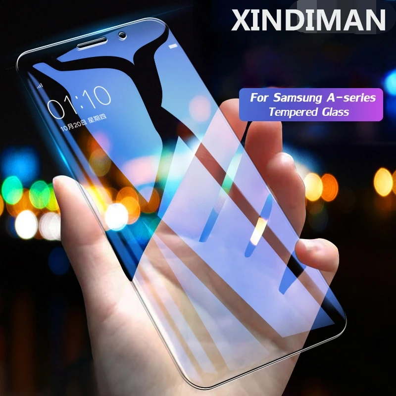 Закаленное стекло премиум класса Xindiman для Samsung GalaxyA3 A5 A7 2016 2.5D A6 A6plus 2018 A3 A8