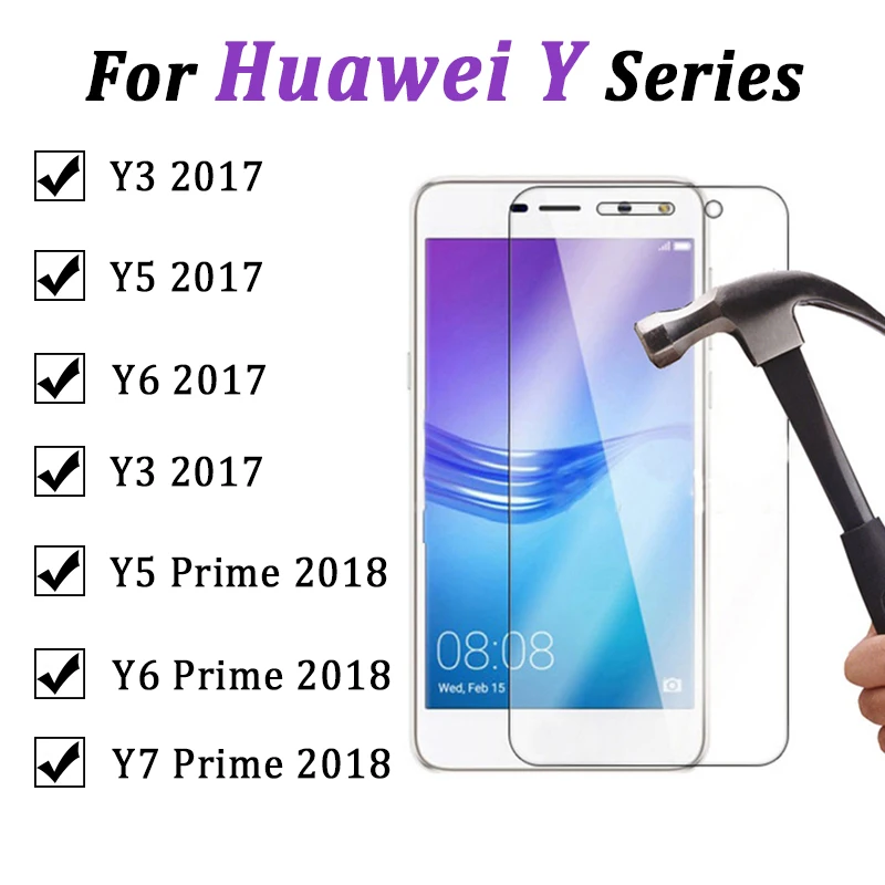 Защитное стекло для Huawei y 3 5 6 7 y3 y5 y6 y7 prime 2017 2018 на huawey закаленное нрав glas hauwei защита