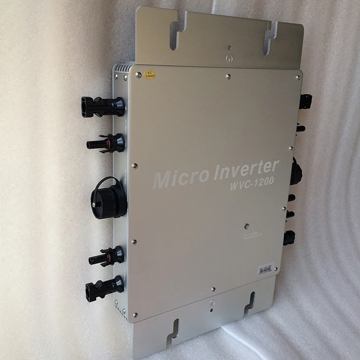 WVC1200 микро с сеточным управлением инвертор Вход DC22V-50V для AC180-260V В переменного тока, 50/60 Гц Водонепроницаемый IP65 Солнечный Мощность инвертор