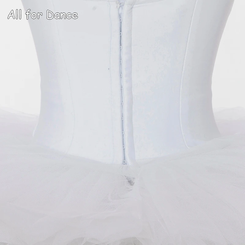 

Customer Size Made White Professional Ballet Tutu For Ballerina Dance Performance Plain Color Tutu Stage Wear
