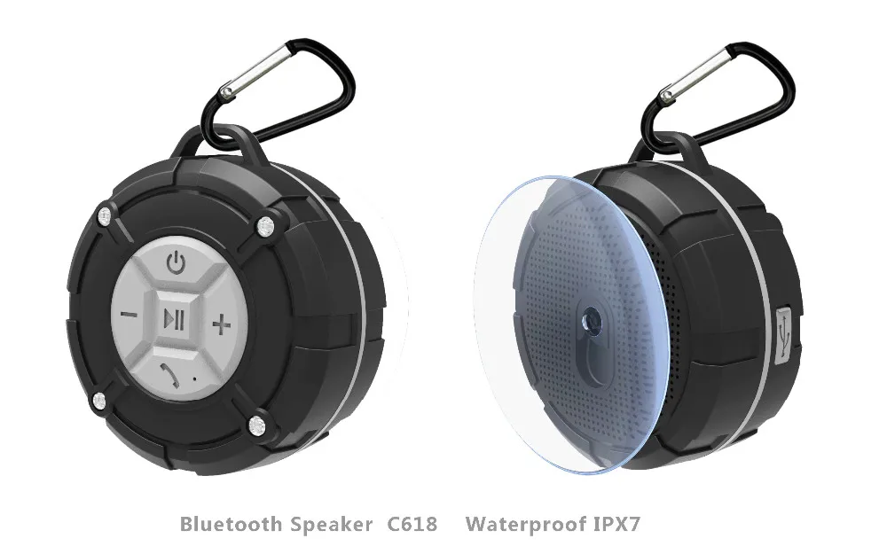 IPX7 водонепроницаемый Bluetooth динамик открытый портативный беспроводной сабвуфер громкий динамик Душ велосипедные колонки с присоской
