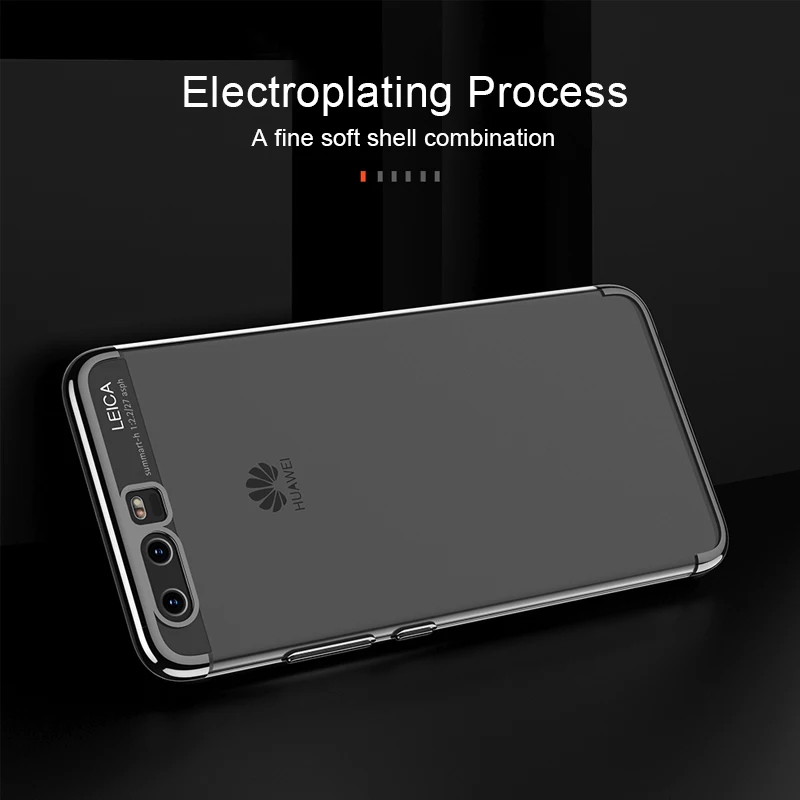 Чехлы для телефонов HUKU Huawei P10 Lite Plus роскошный позолоченный прозрачный мягкий