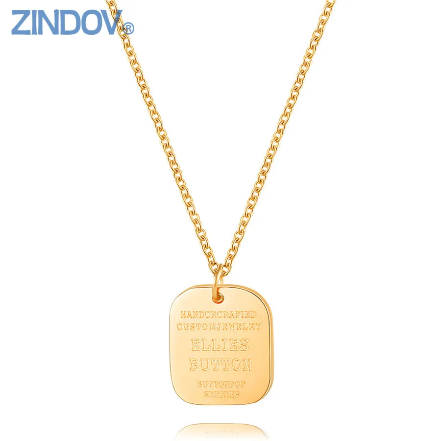 Ожерелье с подвеской в виде собаки из нержавеющей стали для женщин и девушек