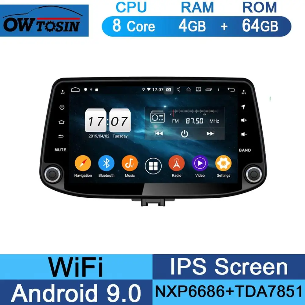 64G " ips 8 ядерный 4 Гб+ 64 ГБ Android 9,0 автомобильный мультимедийный плеер для hyundai i30 gps навигация радио DSP CarPlay Parrot BT - Цвет: 64G