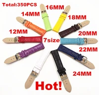 wholesale 350pcs lot 12mm14mm16mm18mm20mm22mm24mm pu leather imitation bamboo grain leather watch band watch strap 0809