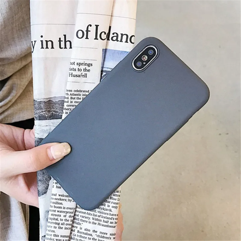 Gray Силиконовый матовый чехол из ТПУ чехол для телефона для samsung Galaxy S10 S9 S8 рlus Lite A6 A7 A8 A9 плюс J2 J4 J6 J8 Pro A750 чехол-накладка - Цвет: Gray