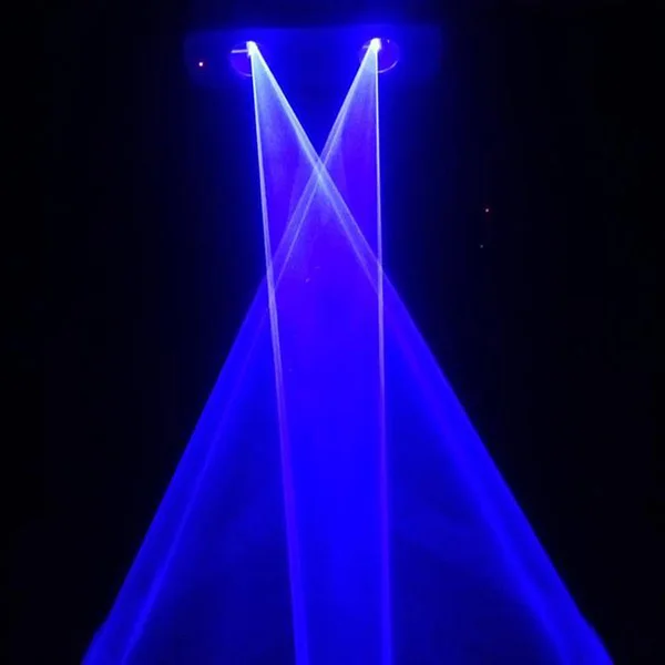 AOBO Lighting 300 МВт с двойной головкой один синий диско лазерный свет луч для DJ disco Party KTV