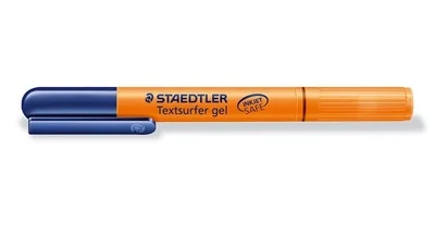 Оранжевый Staedtler твердый хайлайтер 264 офисный гель для чтения желе карандаш студенческий знак вращающаяся помада маркер для рисования - Цвет: Оранжевый