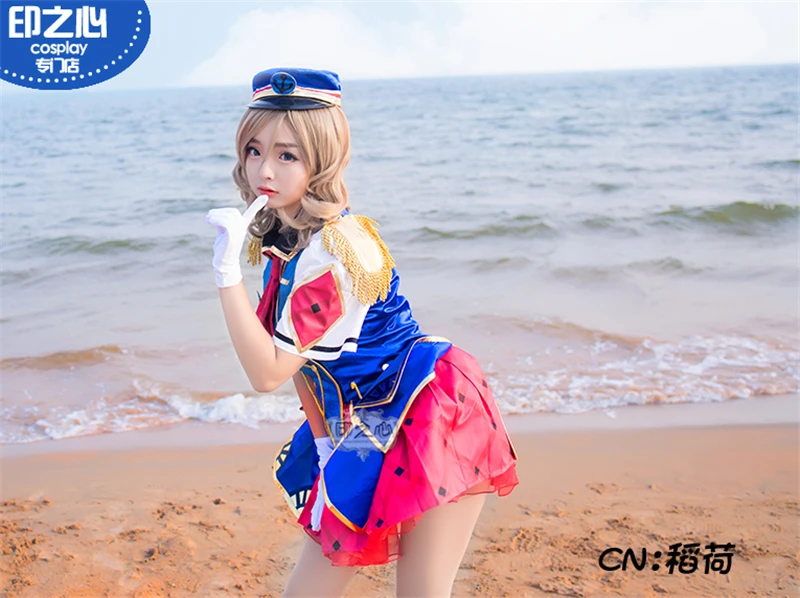 Lovelive Солнечный свет Happy вечерние поезд Tour Aqours Ватанабе вы Косплэй Костюм Хеллоуин костюм равномерное костюмы платье
