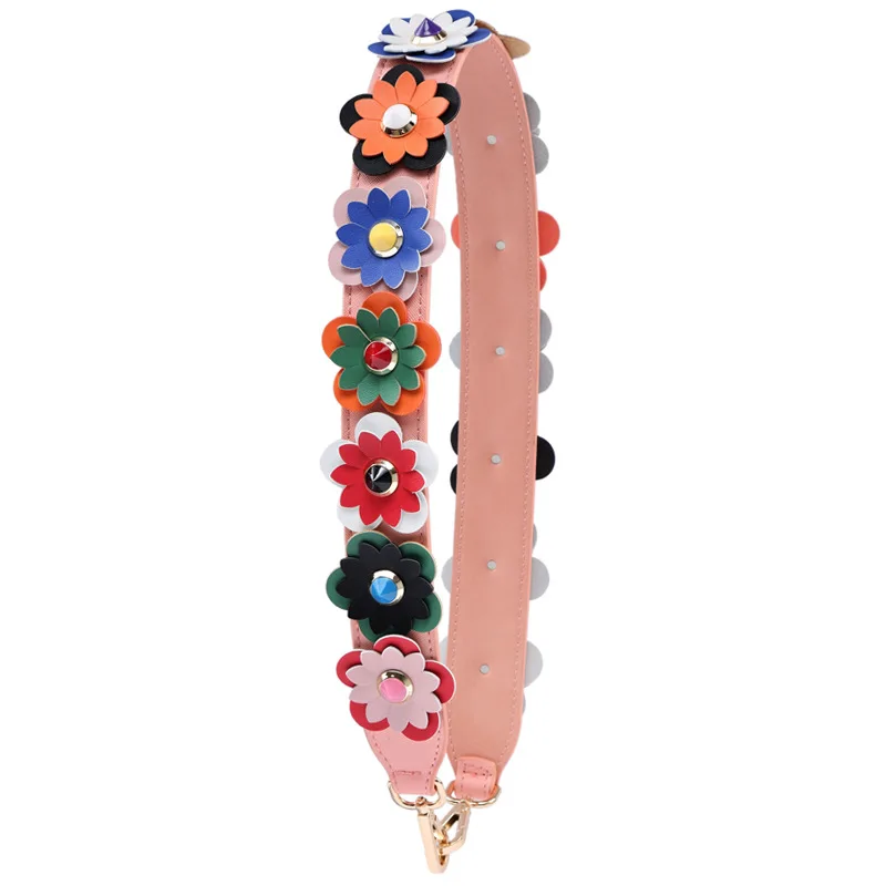10 color JOYIR Новые цветочные ремешки из искусственной кожи сумки Красочные цветок ремешок моды прилив Для женщин Bolsa поясная сумка аксессуары Подарки сумке - Цвет: 10 color