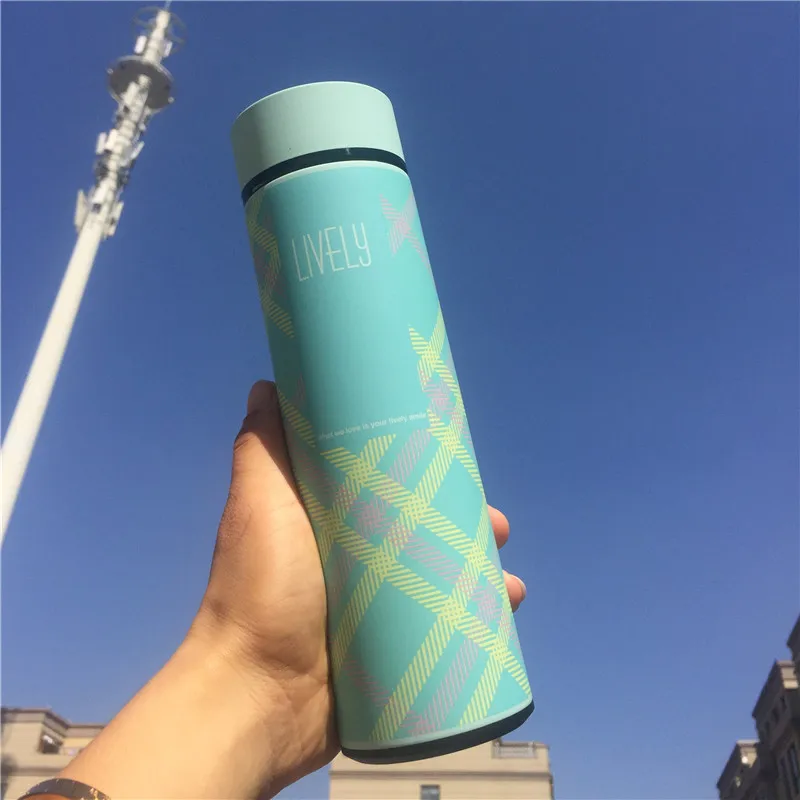 Мужская бутылка из нержавеющей стали 304 480 мл клетчатая бутылка|bottle stainless|bottle