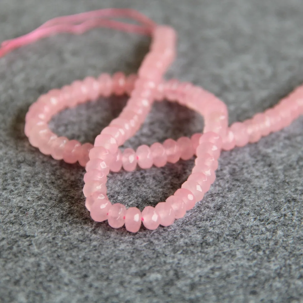 Бусины россыпью для ожерелья бусины с огранкой из розового арбуза турмалина