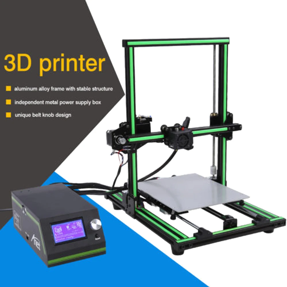 Anet E10 новая модель настольного 3d принтера металлическая рама высокоскоростная прототипирование