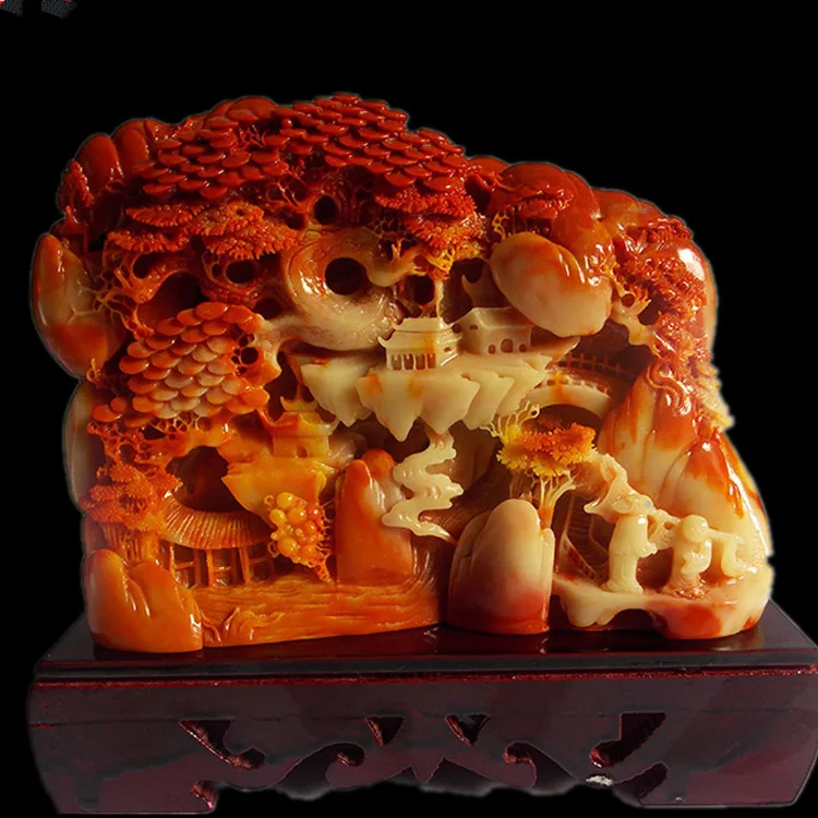 Ручная гравировка художественное произведение Специальное предложение Shoushan