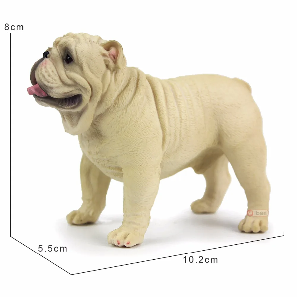 Wiben игрушки для собак бульдог моделирование животных модель фигурки обучающие и