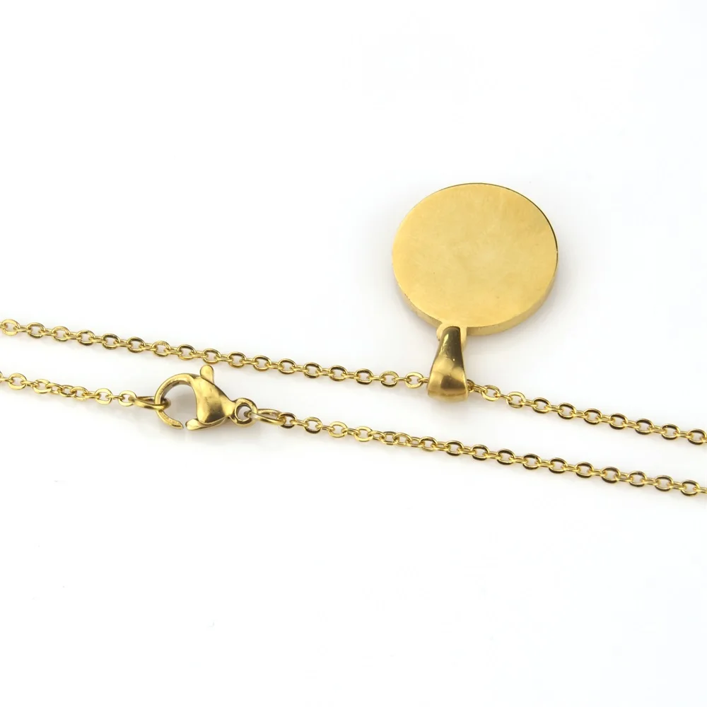 SUNSLL кулон золотого цвета из нержавеющей стали белый корпус четырехлистный