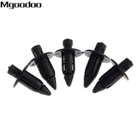 mgoodoo 100pcs 4mm motorcycle bike fairing trim panel fastener clips plastic rivets clips for suzuki roadster atv plastic screws