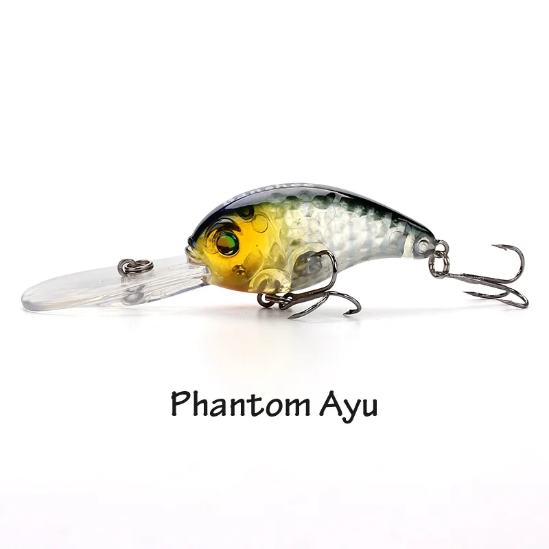 Phantom Ayu Banshee 50 мм 10 г плавающая приманка для ловли басов VC04 погремушка звук воблер круглая искусственная жесткая приманка глубокий дайвинг кренкбейты - Цвет: Phantom Ayu