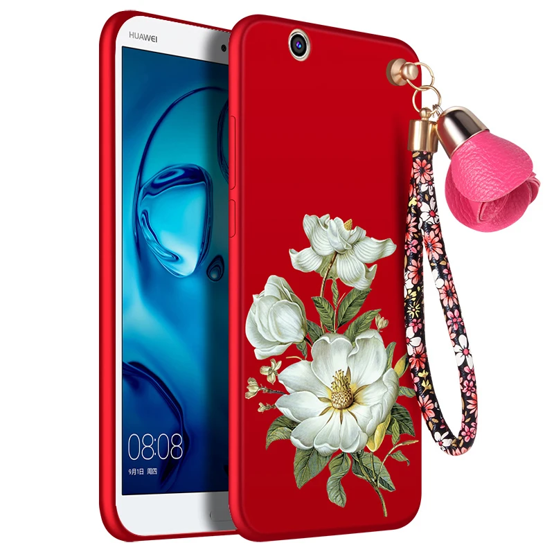 For Huawei mediapad m3 lite 8 case silicone 3D Flower funda protection phone Mediapad M3 CPN-W09 AL00 8.0&quot Cover |