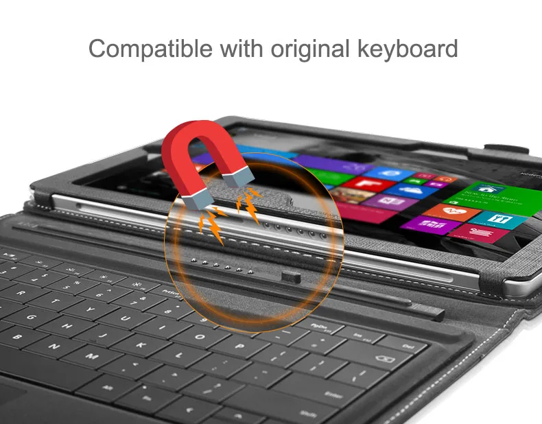 Чехол для планшета для microsoft Surface Go, Магнитный чехол-подставка, 10 дюймов, защитный корпус, совместимый с типом клавиатуры