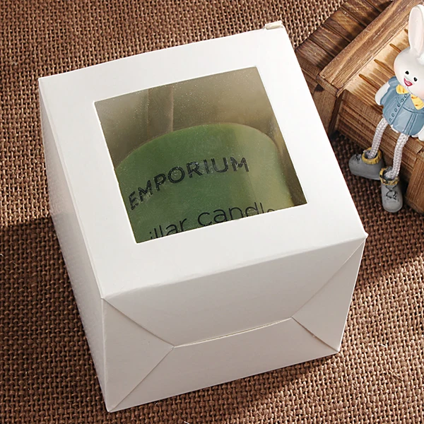 DHL 120 шт./лот 10*10*10 см белая коробка из крафт-бумаги вечерние ринки свадьбы