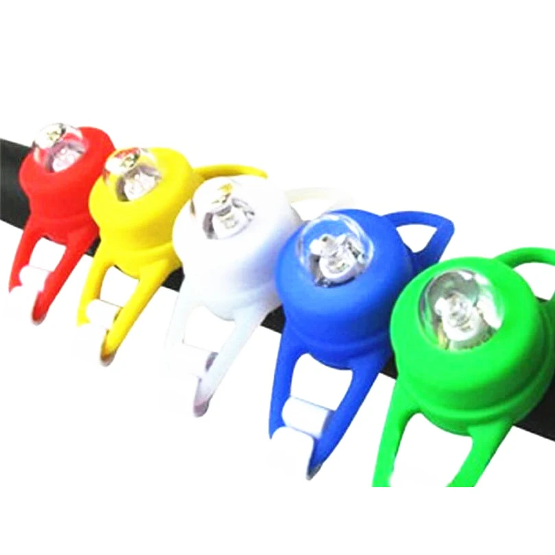 1pcs Mini Waterproof Silicone mountain Bike Light Cycling Beetle Warning lights Front Rear Tail Lamp Bicycle light BL8212 | Спорт и