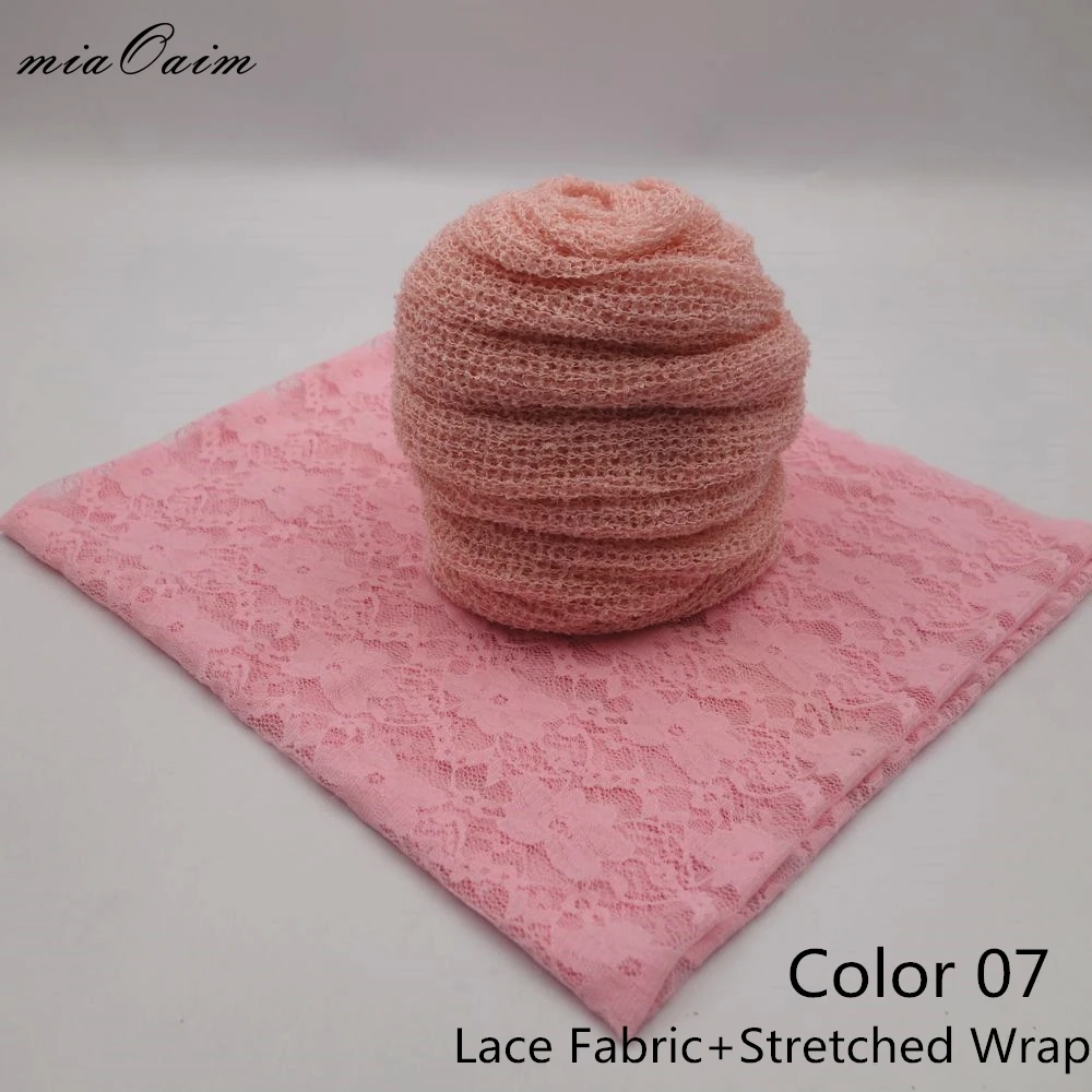 

Lace Backdrop+Knit Stretch Wrap Full Set Newborn Photography Props Baby Studio Photo Backdrop Accessories Cocoon Infant Scarf
