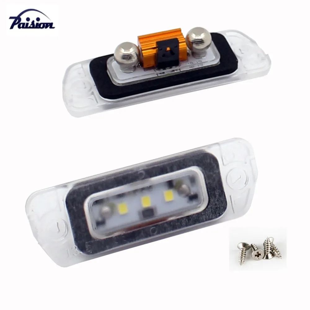 2 шт. Canbus 3-SMD задний светодиодный светильник номерного знака для Mercedes R ML GL Class W164 X164 W251 R300 R320 R550 R500