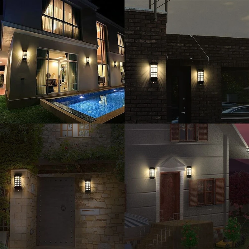 2 шт./лот водонепроницаемый уличный садовый фонарь светильник на солнечной